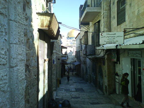 Jerusalem street in the old city